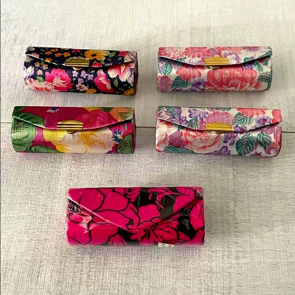 5 pcs $9 Different Designs/Colors+Print Lipstick Holder + Mirror - NWT - Picture 2 of 15